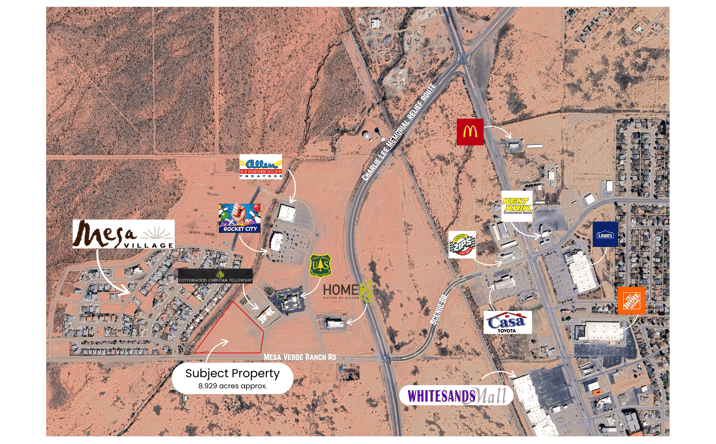 Pictures of Land property located at 3443 Las Palomas Rd, Alamogordo, NM 88310 for sales - image #1
