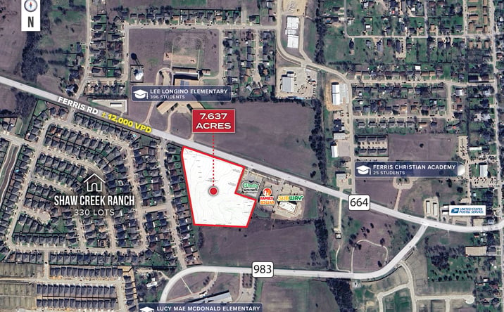 Pictures of Land property located at 456 FM664, Ferris, TX 75125 for sales - image #1