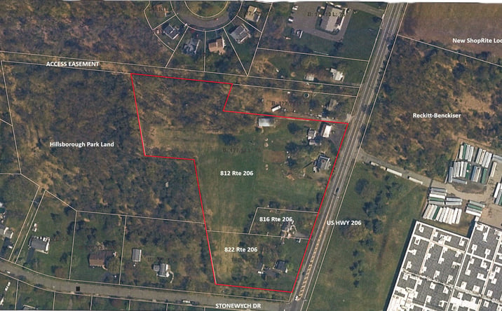 Pictures of Land property located at 812-822 US Highway 206, Hillsborough Township, NJ 08844 for sales - image #1