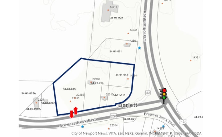 Pictures of Retail, Land property located at Carrollton Blvd and Brewers Neck Blvd, Carrollton, VA 23314 for sales - image #1