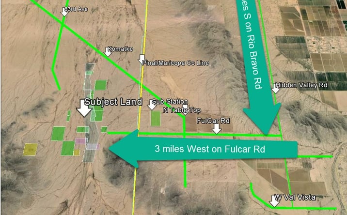 Pictures of Land property located at W Fulcar Rd, Mobile, AZ 85139 for sales - image #1
