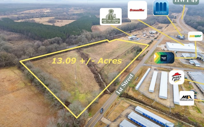 Pictures of Land, Office, Retail property located at 126 1st St, Flora, MS 39071 for sales - image #1