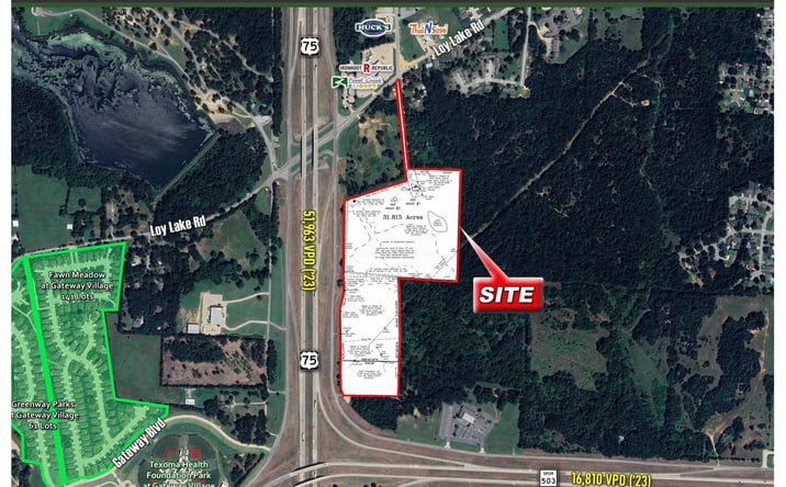 Pictures of Land property located at US-75, Denison, TX 75020, Denison, TX 75020 for sales - image #1