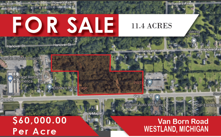 Pictures of Land property located at Van Born Rd, Westland, MI 48186 for sales - image #1