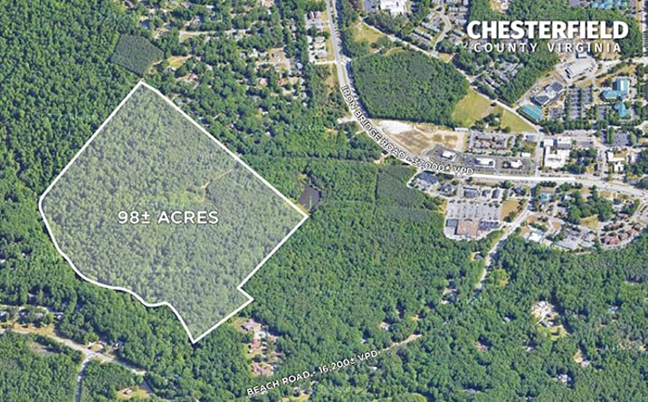 Pictures of Land property located at 9822 Iron Bridge Rd, Chesterfield, VA 23832 for sales - image #1