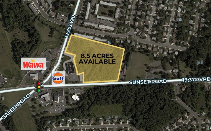 Pictures of Land property located at Sunset Road & Salem Road, Burlington Township, NJ 08016 for sales - image #1
