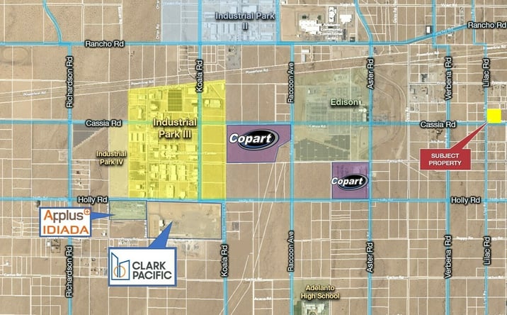 Pictures of Land property located at Lilac Road, Adelanto, CA 92301 for sales - image #1