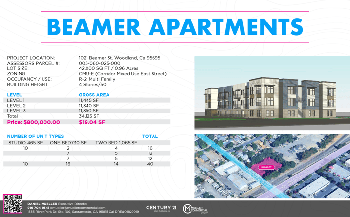Pictures of Land, Multifamily property located at W Beamer St, Woodland, CA 95695 for sales - image #1