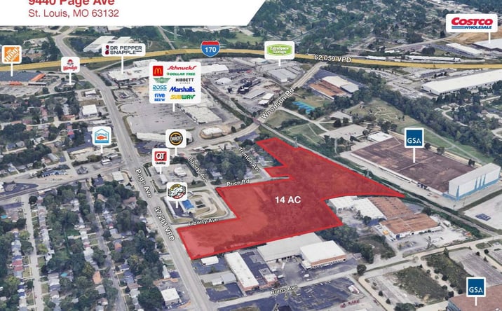 Pictures of Land property located at 9440 Page Ave, St. Louis, MO 63132 for sales - image #1