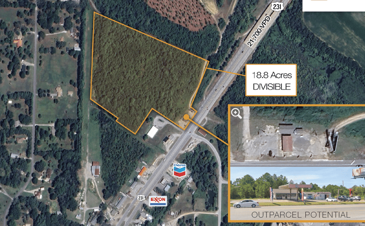 Pictures of Land property located at 507 Hwy 231, Laceys Spring, AL 35754 for sales - image #1