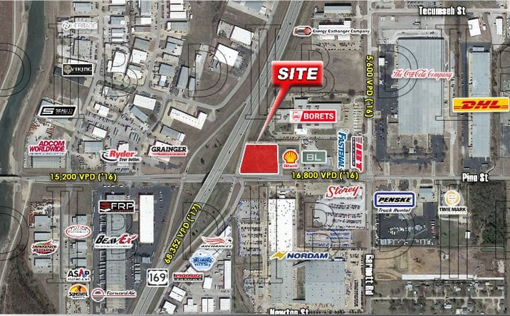 Pictures of Land property located at US-169, Tulsa, OK 74116 for sales - image #1