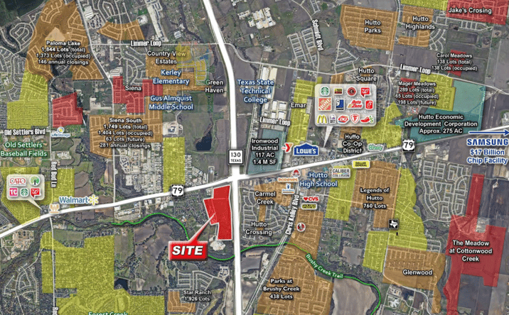 Pictures of Land property located at SWC SH-79 & SH-130, Hutto, TX 78634 for sales - image #1