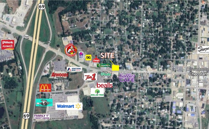 Pictures of Land property located at 911 W Gentry Ave, Checotah, OK 74426 for sales - image #1