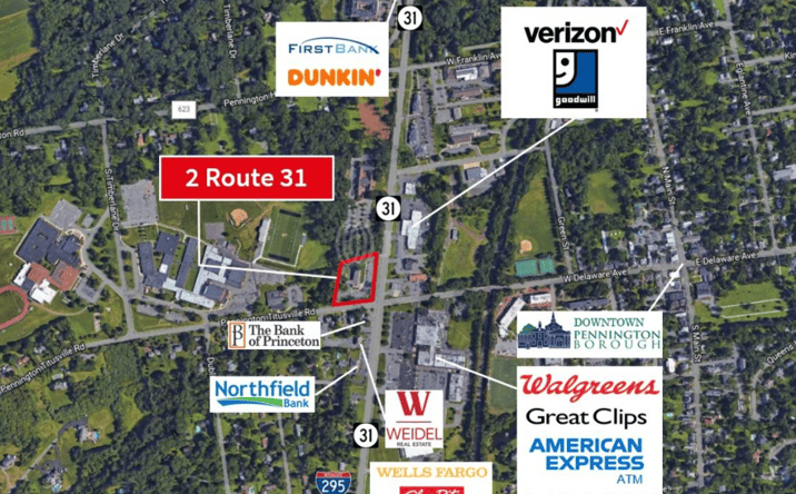 Pictures of Mixed Use, Multifamily, Office, Retail property located at 2 Route 31 North, Pennington, NJ 08534 for sales - image #1