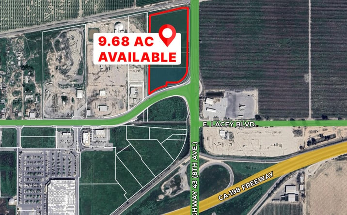 Pictures of Industrial, Land property located at NWC 8th Ave. and Lacey Blvd., Hanford, CA 93230 for sales - image #1