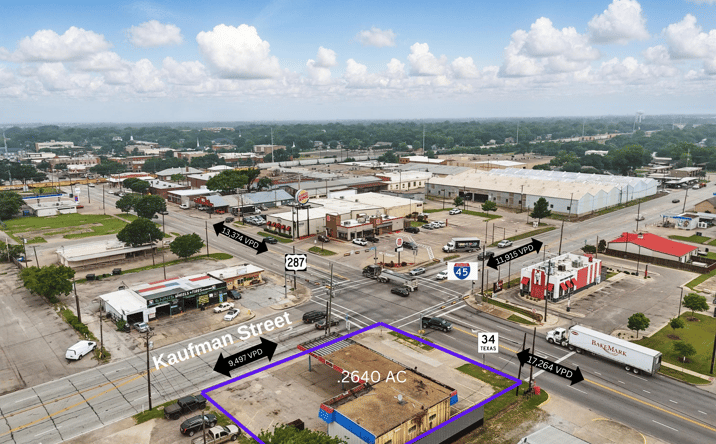 Pictures of Retail property located at 100 S Kaufman st, Ennis, TX 75119 for sales - image #1