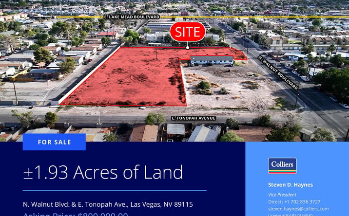 Pictures of Land, Mobile Home Park, Multifamily, Self Storage, Senior Living property located at 1851 N. Walnut Road, Las Vegas, NV 89115 for sales - image #1