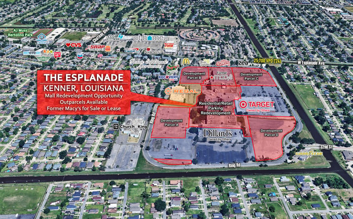 Pictures of Land, Retail property located at 1401 West Esplanade Ave, Kenner, LA 70065 for sales - image #1