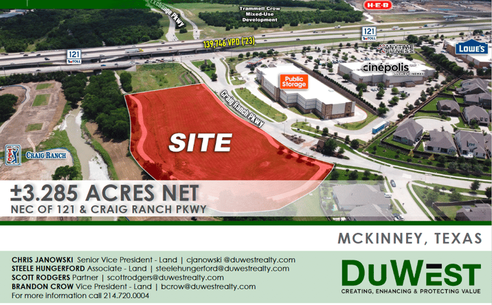 Pictures of Land property located at 7209 Craig Ranch Pkwy, McKinney, TX 75070 for sales - image #1