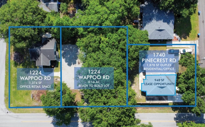 Pictures of Mixed Use, Office, Land, Multifamily, Retail property located at 1224 Wappoo Road, Charleston, SC 29407 for sales - image #1