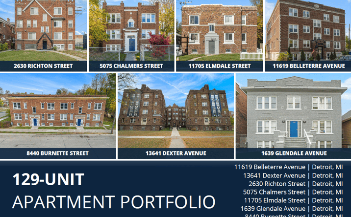 Pictures of Multifamily property located at 11619 Belleterre Ave, Detroit, MI 48204, 13641 Dexter Ave, Detroit, MI 48238, 2630 Richton St, Detroit, MI 48206, 5075 Chalmers St, Detroit, MI 48213, 11705 Elmdale St, Detroit, MI 48213, 1639 Glendale Ave, Detroit, MI 48238, 8440 Burnette St, Detroit, MI 48204 for sales - image #1
