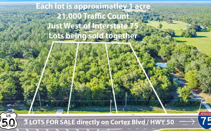 Pictures of Land property located at Cortez Blvd, Brooksville, FL 34602 for sales - image #1
