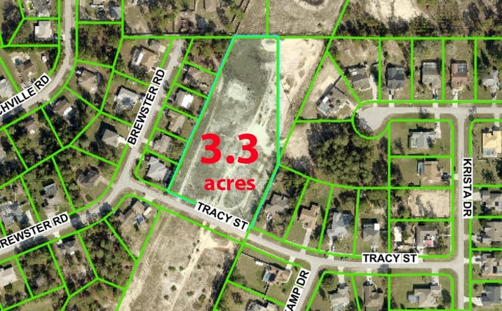 Pictures of Land property located at 0 Tracy Power Lines St, Spring Hill, FL 34609 for sales - image #1