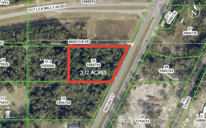 Pictures of Land property located at Broad St & Marth Rd, Spring Hill, FL 34604 for sales - image #1