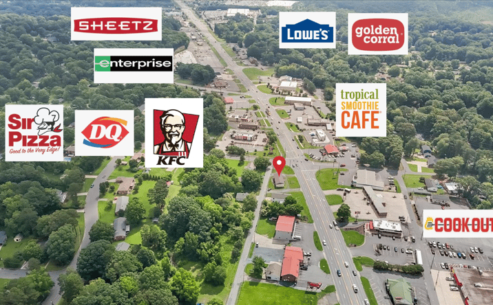 Pictures of Hospitality, Mixed Use, Office, Retail property located at 557 E Dixie Dr, Asheboro, NC 27203 for sales - image #1