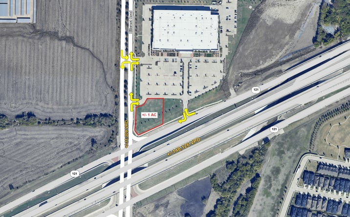 Pictures of Land, Retail property located at State Hwy 121 & Hillcrest Rd, Frisco, TX 75035 for sales - image #1