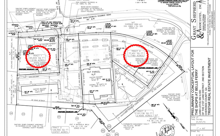 Pictures of Land property located at 6721 Bells Ferry Rd, Woodstock, GA 30189 for sales - image #1