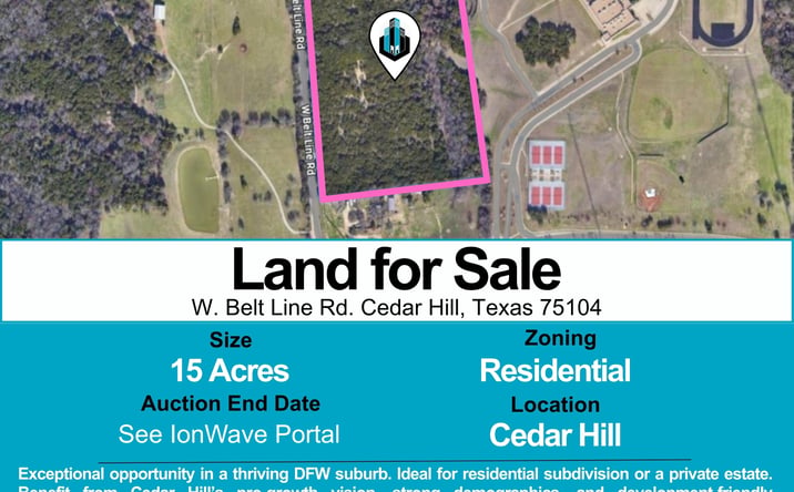 Pictures of Land property located at W Belt Line Rd, Cedar Hill, TX 75104 for sales - image #1