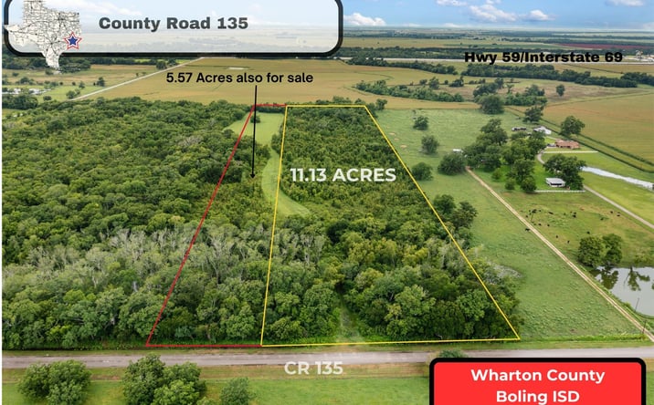 Pictures of Land property located at 00 CR 135, Hungerford, TX 77488 for sales - image #1
