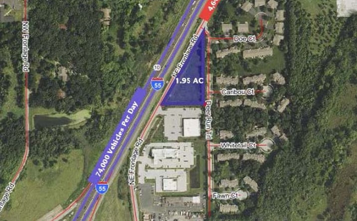 Pictures of Land property located at I-55 NE Frontage Rd, Shorewood, IL 60404 for sales - image #1