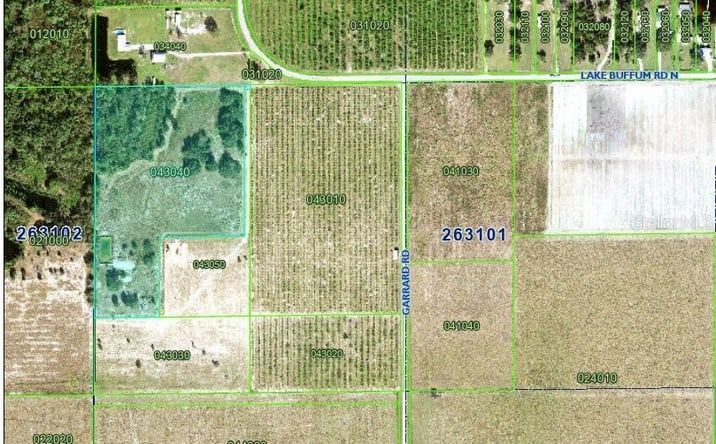 Pictures of Land property located at 7710 Lake Buffum Rd S, Fort Meade, FL 33841 for sales - image #1