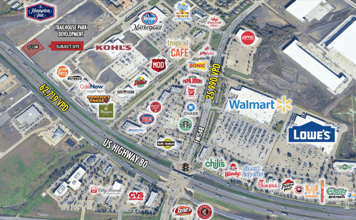 Pictures of Land, Retail property located at Us Hwy 80, Forney, TX, Forney, TX 75126 for sales - image #1