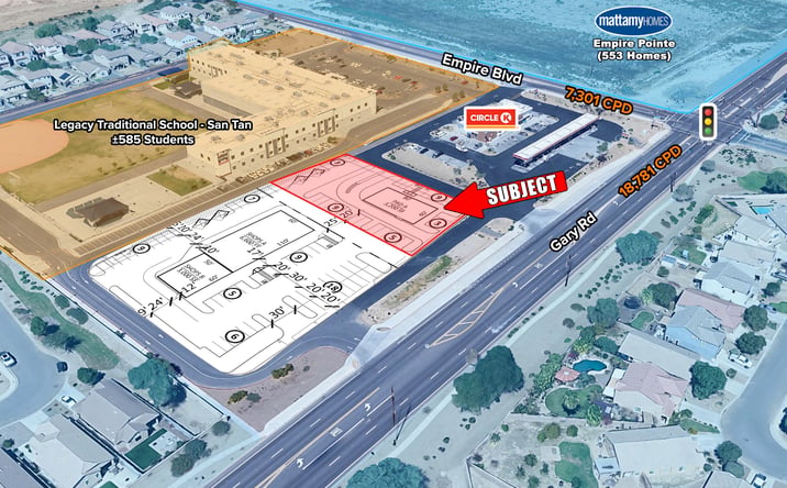 Pictures of Retail, Office, Land property located at Southwest Corner of Empire Blvd and Gary Dr, San Tan Valley, AZ 85142 for sales - image #1
