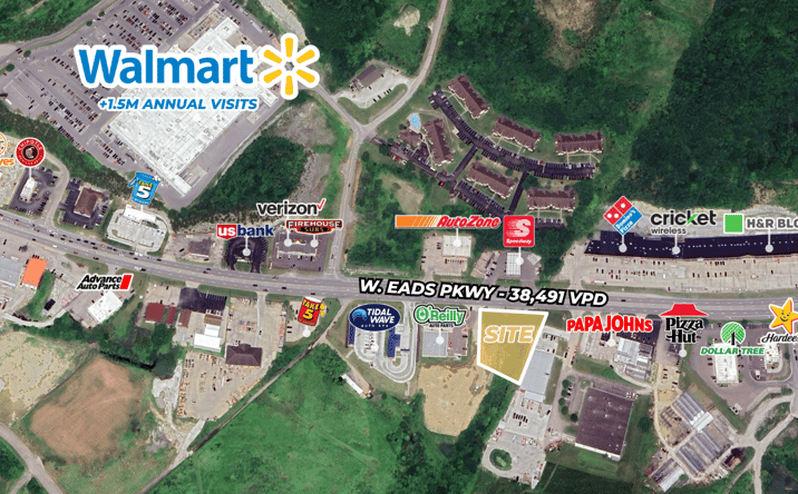 Pictures of Land, Retail property located at 1108 W. Eads Parkway, Lawrenceburg, IN 47025 for sales - image #1