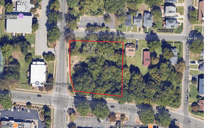 Pictures of Land property located at 12 ,14, 18 and 20 Tarboro Street, Raleigh, NC 27610 for sales - image #1