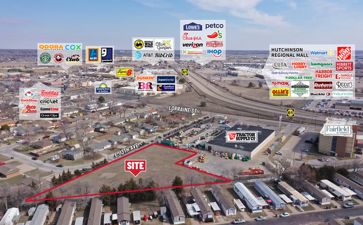 Pictures of Land property located at 13th Ave. and Lorraine St., Hutchinson, KS 67501 for sales - image #1