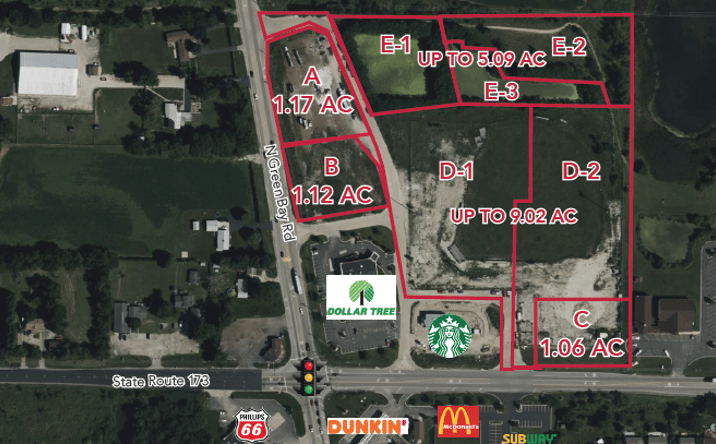 Pictures of Land property located at Corner of Ste Rte 173 & Green Bay Rd, Zion, IL 60064 for sales - image #1