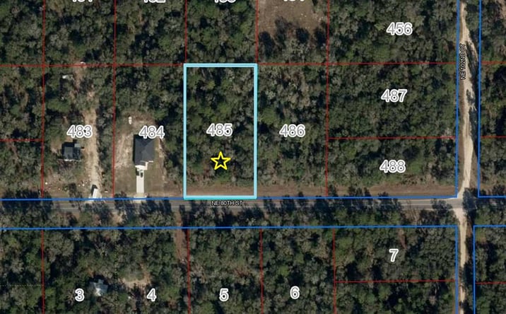 Pictures of Land property located at Lot 485 NE 80th St, Bronson, FL 32621 for sales - image #1