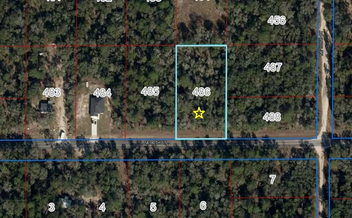 Pictures of Land property located at Lot 486 NE 80th St, Bronson, FL 32621 for sales - image #1