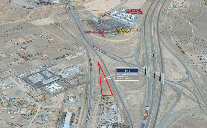 Pictures of Land property located at 27746 I-25 W Frontage Rd, Santa Fe, NM 87507 for sales - image #1