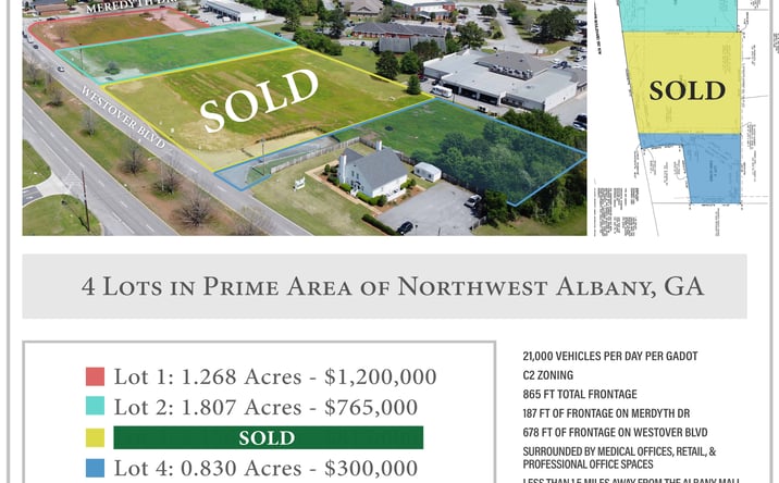 Pictures of Land, Retail property located at 2826 Meredyth Drive, Albany, GA, USA Lot 2, Albany, GA 31707 for sales - image #1