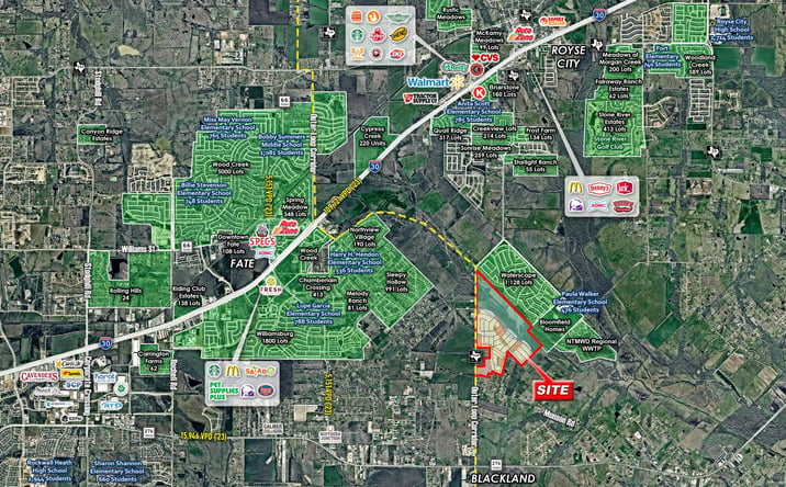 Pictures of Retail, Multifamily, Office, Mixed Use, Land property located at NEQ FM 548 and Munson Road, Royse City, TX 75189 for sales - image #1