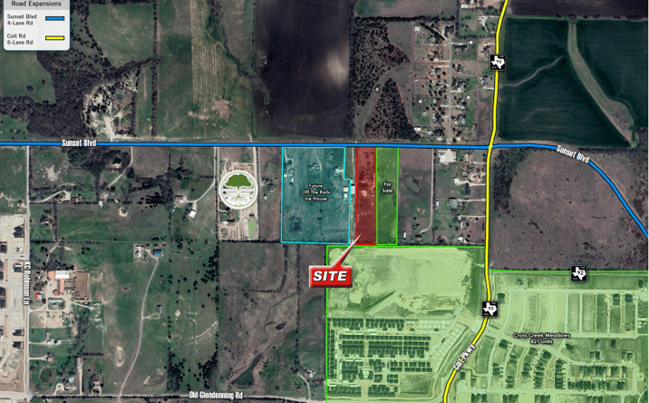 Pictures of Land property located at 1541 E Sunset Blvd, Celina, TX 75009 for sales - image #1
