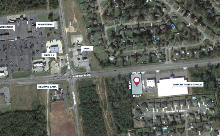 Pictures of Land property located at 9751 Airport Blvd, Mobile, AL 36608 for sales - image #1