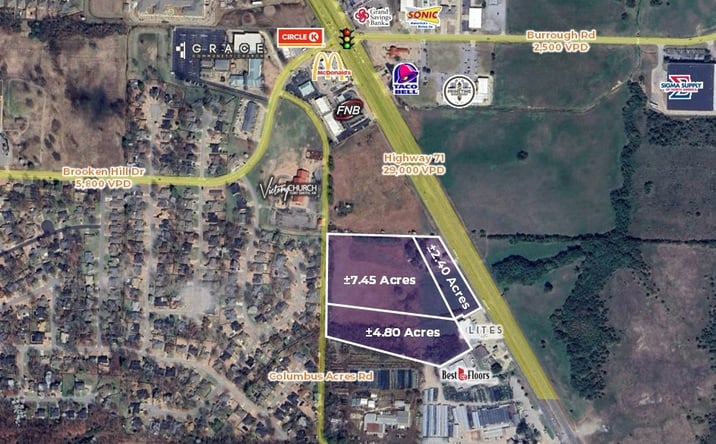 Pictures of Land property located at 9708 Hwy 71 - 2.40 Acres, Fort Smith, AR 72916 for sales - image #1