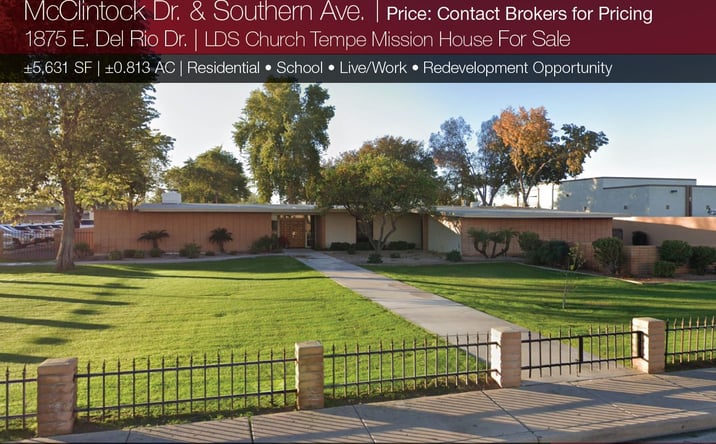 Pictures of Land, Office, Special Purpose property located at 1875 E Del Rio Dr, Tempe, AZ 85282 for sales - image #1